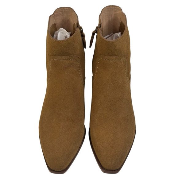 Cole Haan Naia Brown Suede Booties Ankle Boots Womens Size 7B W32260 New - Picture 2 of 10